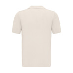 Tricot Solid Polo // Ecru (L)