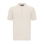 Tricot Solid Polo // Ecru (L)