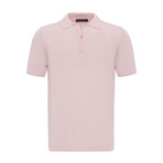 Tricot Solid Polo // Pink (S)