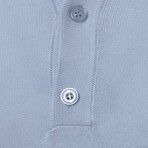 Tricot Solid Polo // Baby Blue (M)