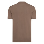 Tricot Solid Polo // Brown (2XL)