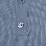 Tricot Tipped Polo // Baby Blue (S)