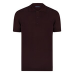 Tricot Solid Polo // Damson (M)