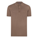 Tricot Solid Polo // Brown (S)