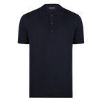 Tricot Solid Polo // Navy Blue (M)