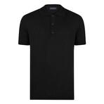 Tricot Solid Polo // Black (2XL)