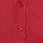 Tricot Solid Polo // Pomegranate (S)