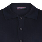 Tricot Solid Polo // Navy Blue (2XL)