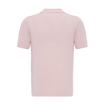 Tricot Solid Polo // Pink (XL)