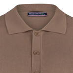 Tricot Solid Polo // Brown (S)