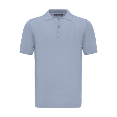Tricot Solid Polo // Baby Blue (S)