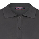 Tricot Solid Polo // Antracite (L)