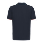 Tricot Tipped Polo // Navy Blue (L)