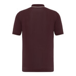 Tricot Tipped Polo w/Logo // Damson (S)