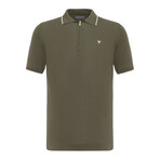 Tricot Tipped Polo w/Logo // Khaki (M)