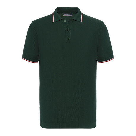 Tricot Tipped Polo // Green (S)