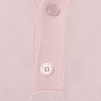 Tricot Solid Polo // Pink (S)