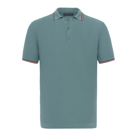 Tricot Tipped Polo // Light Green (S)
