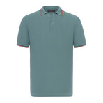 Tricot Tipped Polo // Light Green (L)