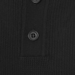 Tricot Tipped Polo // Black (M)