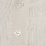 Tricot Tipped Polo // Ecru (L)