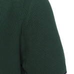 Tricot Tipped Polo // Green (L)