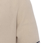 Tricot Tipped Polo // Beige (M)