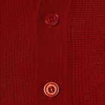 Tricot Tipped Polo // Red (2XL)