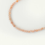 Camille Beaded Necklace // Sunstone + Gold