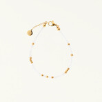 Céline Gemstone Bracelet // Moonstone + Gold
