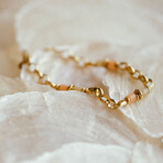 Zenna Gemstone Bracelet // Orange + Yellow + Gold