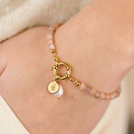 Isolde Gemstone Bracelet // Sunstone + Gold