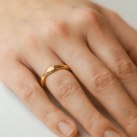 Inaya Irregulat Ring // Gold (6)