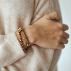 Kate Goldstone Gemstone Bracelet // Goldstone + Gold (M)