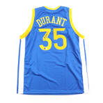 Kevin Durant  Jersey, Rick Barry Jersey Inscribed "HOF 1987", Nate Thurmond Jersey, and Clifford Ray Jersey Inscribed "World Champs" // Signed