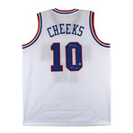 Allen Iverson  Jersey , Maurice Cheeks Jersey Inscribed "HOF 2018", and Maurice Cheeks  76ers Logo Basketball Inscribed "HOF 2018" // Signed