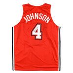 Larry Johnson Signed Knicks Jersey  + Larry Johnson Jersey // Signed