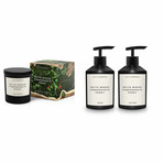 ENVIRONMENT Bundle // Lotion + Hand Soap + Candle // Inspired by The Aria Hotel® - White Woods | Pomegranate | Peony