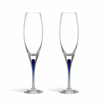 Intermezzo // Champagne  Flute // Blue //  Set Of 2