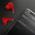 Xpods PRO True Wireless Earbuds with Wireless Charging Case // Red