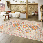 Turkish Aldora Beige Area Rug v.3 (2' 0'' X 3' 0''  2 Pieces)