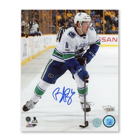 Brock Boeser Vancouver Autographed Hockey 8x10 Photo