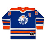 Wayne Gretzky Signed Throwback Jersey Mitchell & Ness '86-87 - Oilers - UDA