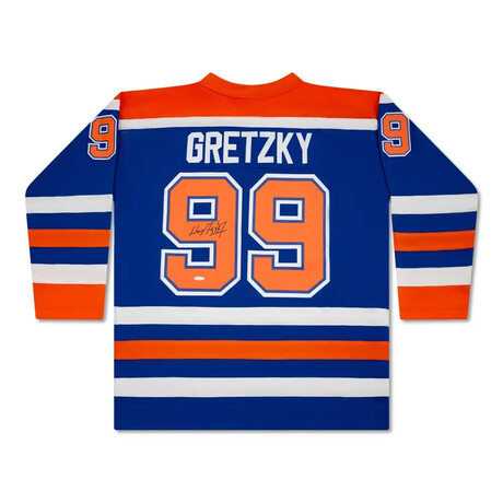 Wayne Gretzky Signed Throwback Jersey Mitchell & Ness '86-87 - Oilers - UDA