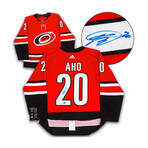 Sebastian Aho Carolina Autographed ADS Jersey