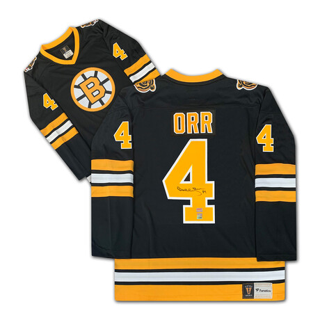 Bobby Orr Signed Boston Bruins Black Fanatics Jersey