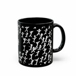 Mug Bundle II (Insulated Mug and Ceramic Mug) (1 White Insulated Mug, 1 Black Ceramic Mug)