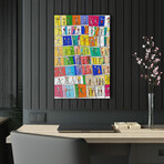 Acrylic Printed Painting Apartment Life III - Abstract Stick Figure Symphony Collection (12x18")