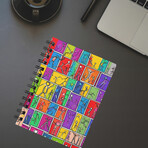 Office Bundle I (Mousepad, Spiral Notebook and Color Changing Mug) - Abstract Stick Figure Symphony Collection (Color Changing Mug, Spiral Notebook and Mousepad)