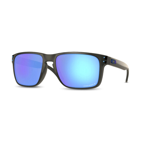 Oakley // Men's Polarized Holbrook XL Sunglasses // Matte Black + Prizm Sapphire // New